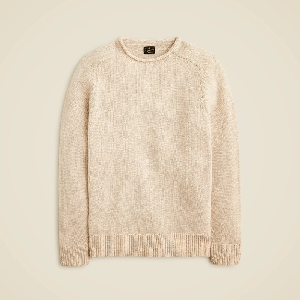 J. Crew Men's Crewneck Sweater in Light Taupe